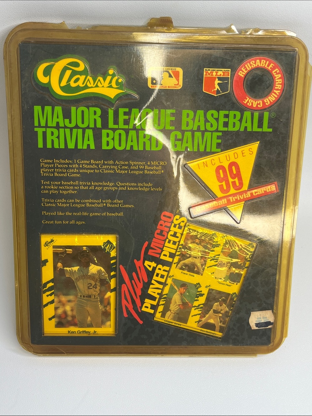 Classic Major League Baseball Trivia Board Game - Green/Yellow/Gold
